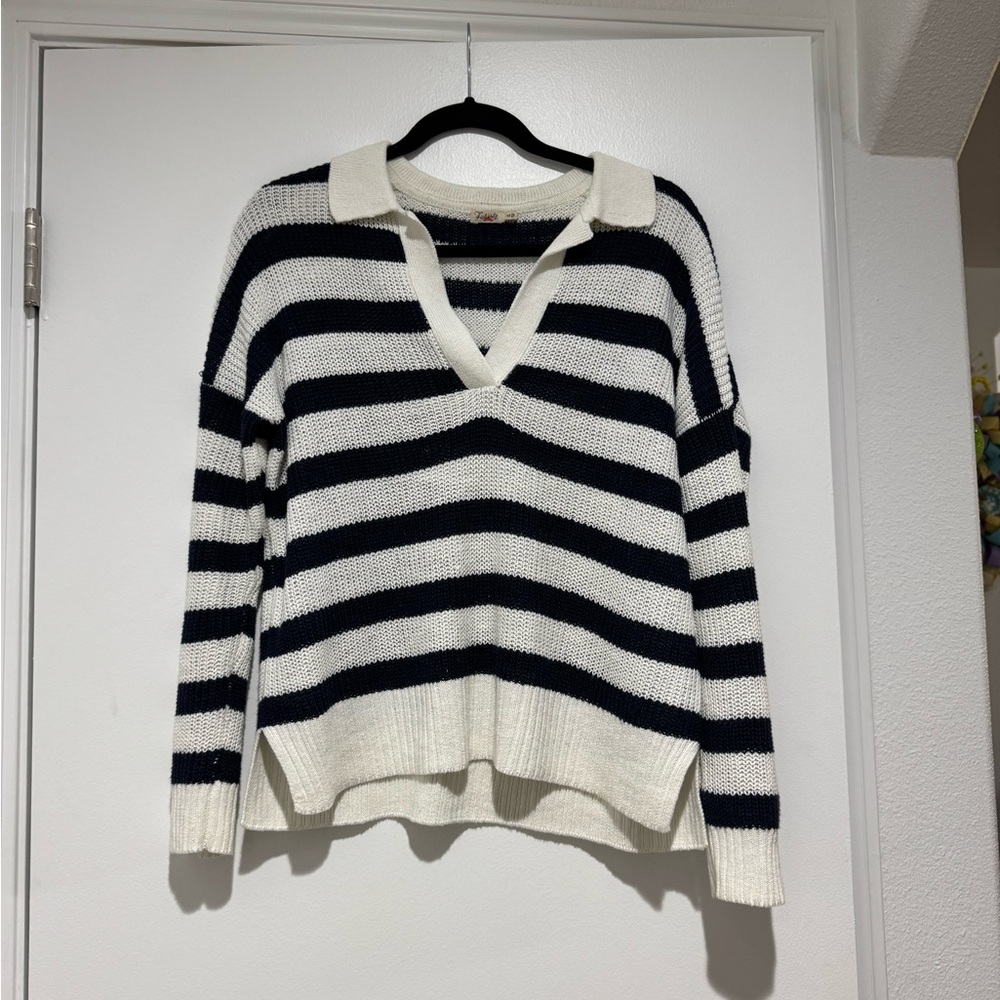 Faherty Miramar Linen & Organic Cotton Polo Sweater